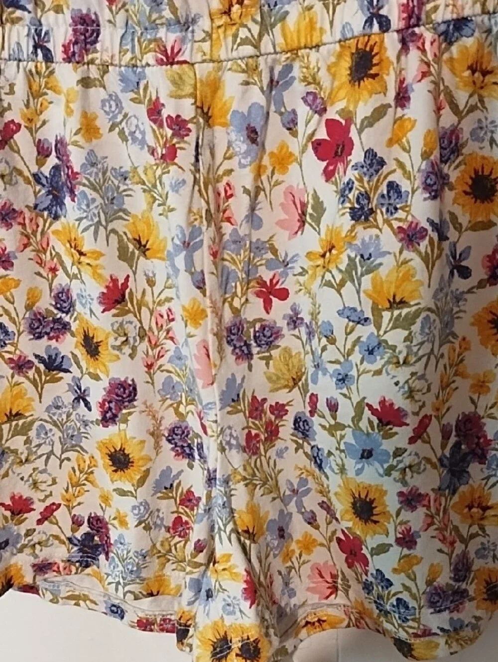 Very Cute Old Navy Girls Floral Sunflower Romper - Yellow, Blue, Red VGC XL